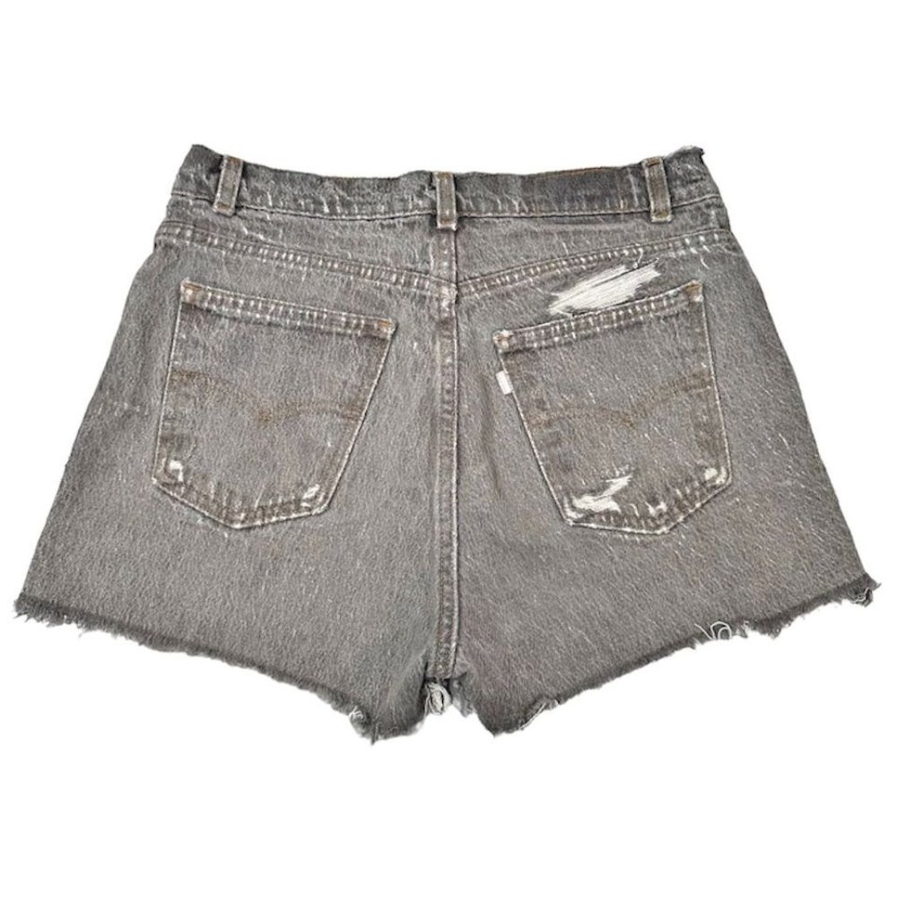 Levi's Distressed Gray Jean Shorts